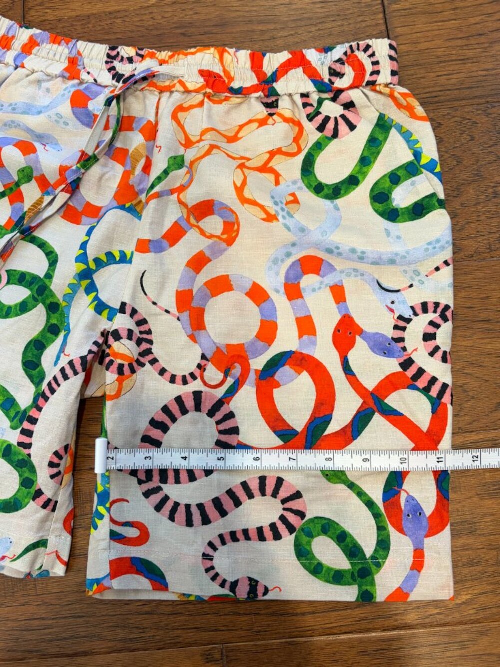 Rachel Antonoff Multicolor Snake-Print Shorts NWT (Extra Small) - Picture 4 of 5